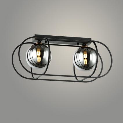 Люстра MXM-4877/2 BK+SG черный 2x40W G9 d460 h210, HAO24